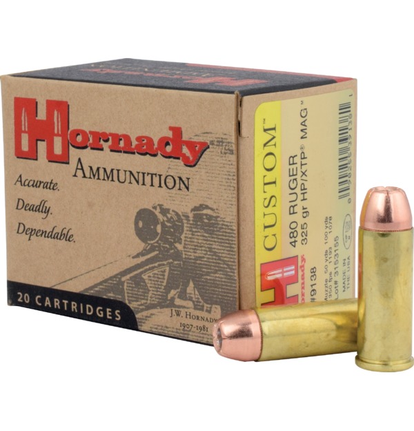 Hornady Custom 480 Ruger XTP JHP 325Gr 20rd 09138