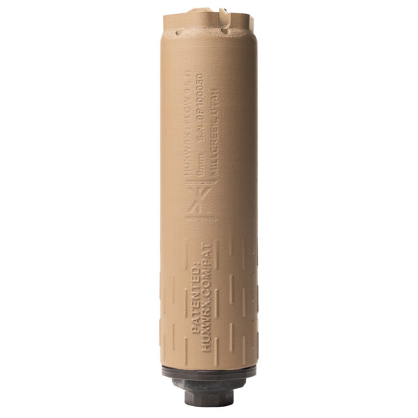 HUXWRX FLOW 9K Ti FDE Suppressor 9mm 3475