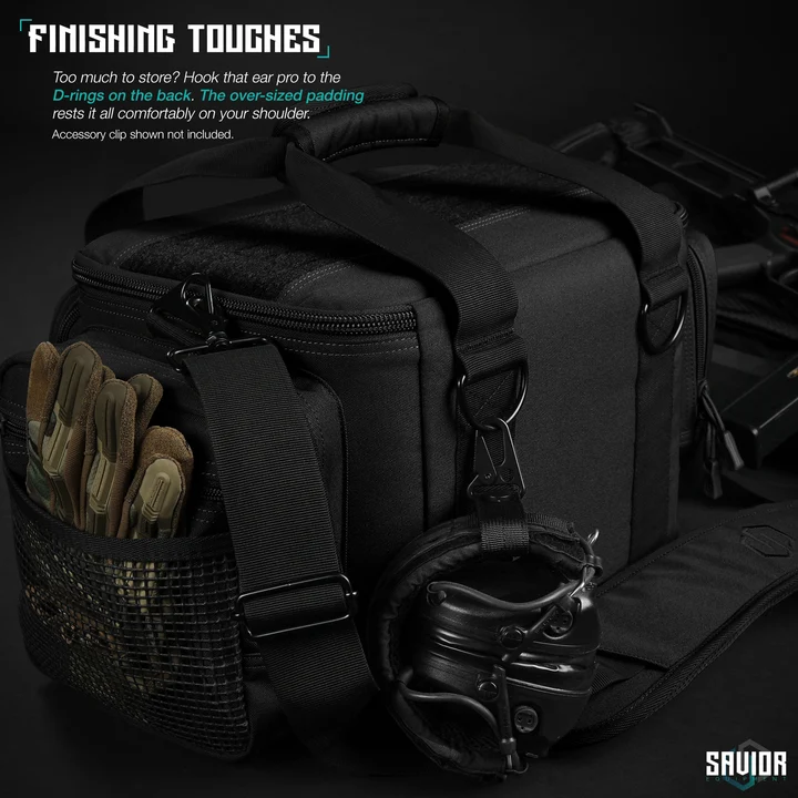 Savior Specialist Range Bag w/ 3 Pistol Sleeves RA-3GUN-WS-BK - Image 7