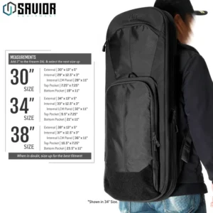 Savior Specialist Covert Single Rifle Case RB-SGSPORT38-WS-BK - Image 7