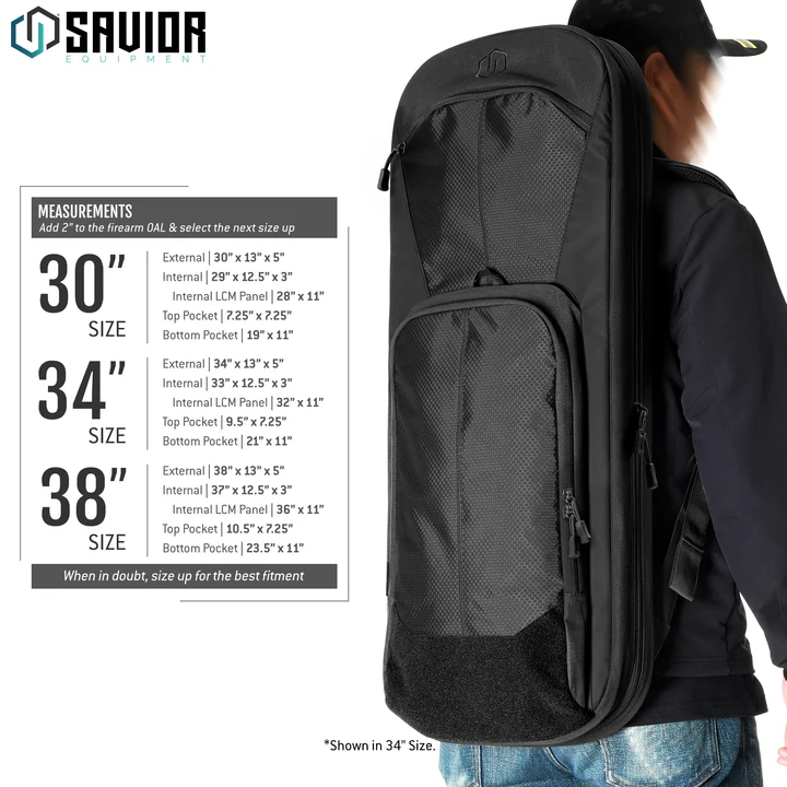 Savior Specialist Covert Single Rifle Case RB-SGSPORT38-WS-BK - Image 7