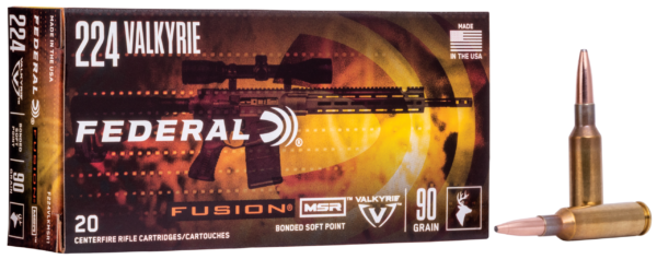 Federal Fusion 224 Valkyrie Ammo 90gr BSP 20ct F224VLKMSR1