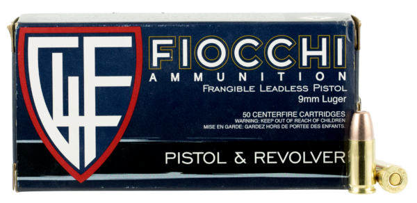 Fiocchi Range Dynamics 9mm Ammo Frangible 100gr 50ct 9FRANG