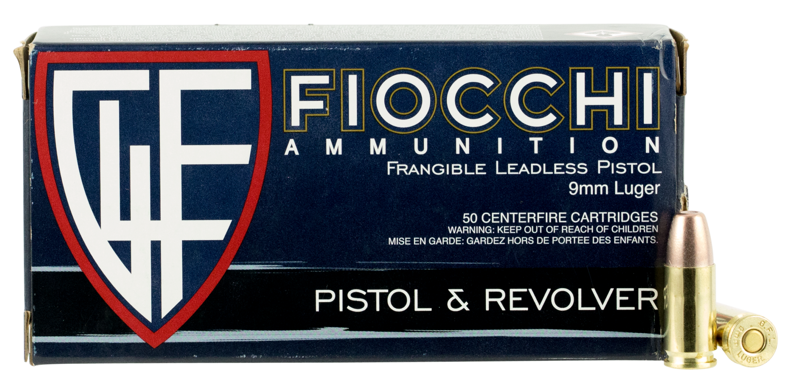 Fiocchi Range Dynamics 9mm Ammo Frangible 100gr 50ct 9FRANG - Image 1