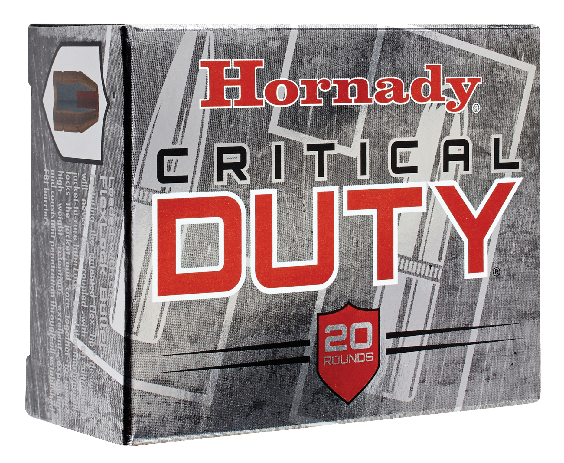 Hornady Critical Duty 10mm Ammo 175gr FlexLock 20ct 91256 - Image 1