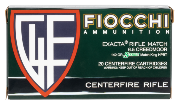 Fiocchi Exacta 6.5 Creedmoor Ammo 142gr Sierra MatchKing 20ct 65CMMKC