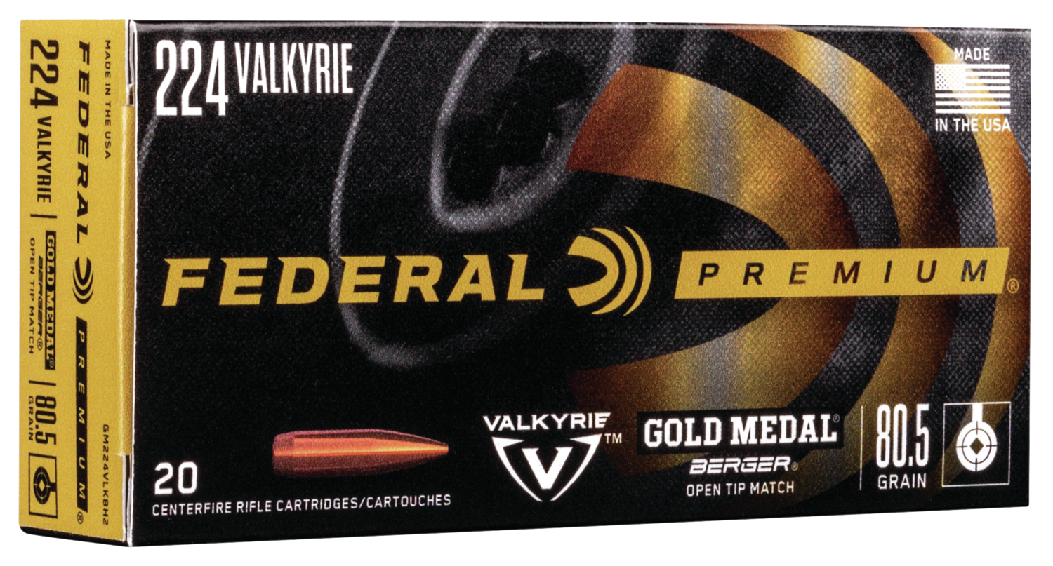 Federal Gold Metal 224 Valkyrie 80.5gr Berger OTM 20ct GM224VLKBH2 - Image 1