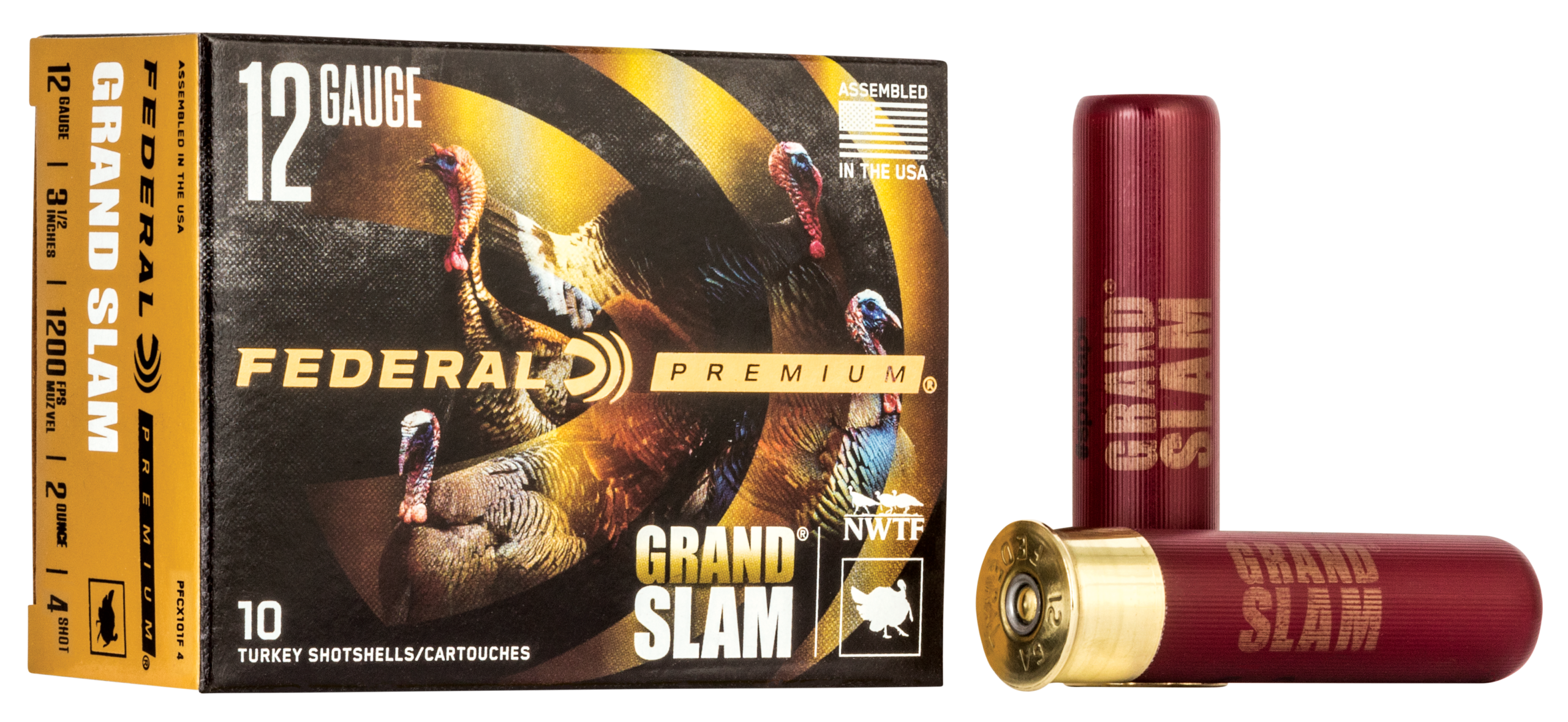 Federal 12 Gauge Grand Slam #4 Shot 3 1/2" 10ct PFCX139F 4 - Image 1