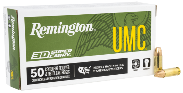 Remington UMC 30 Super Carry Ammo 100gr FMJ 50ct R20015