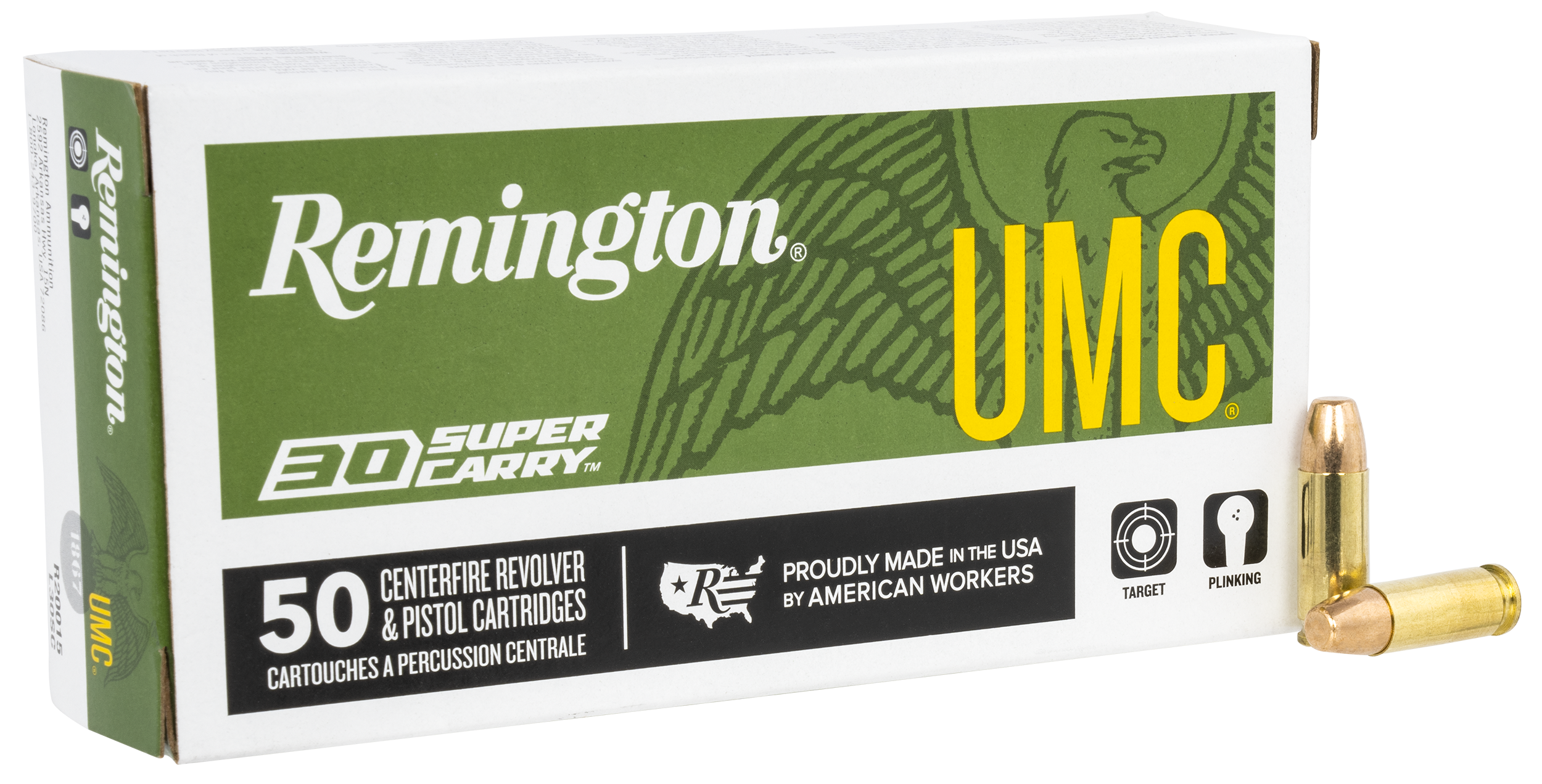 Remington UMC 30 Super Carry Ammo 100gr FMJ 50ct R20015 - Image 1