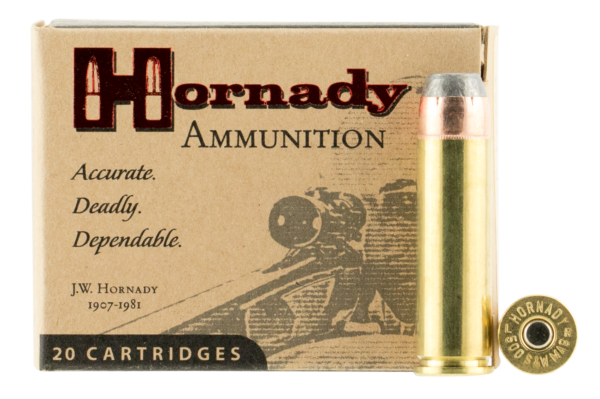 Hornady Custom 500 S&W Magnum Ammo 500gr Flat Point XTP 20ct 9252