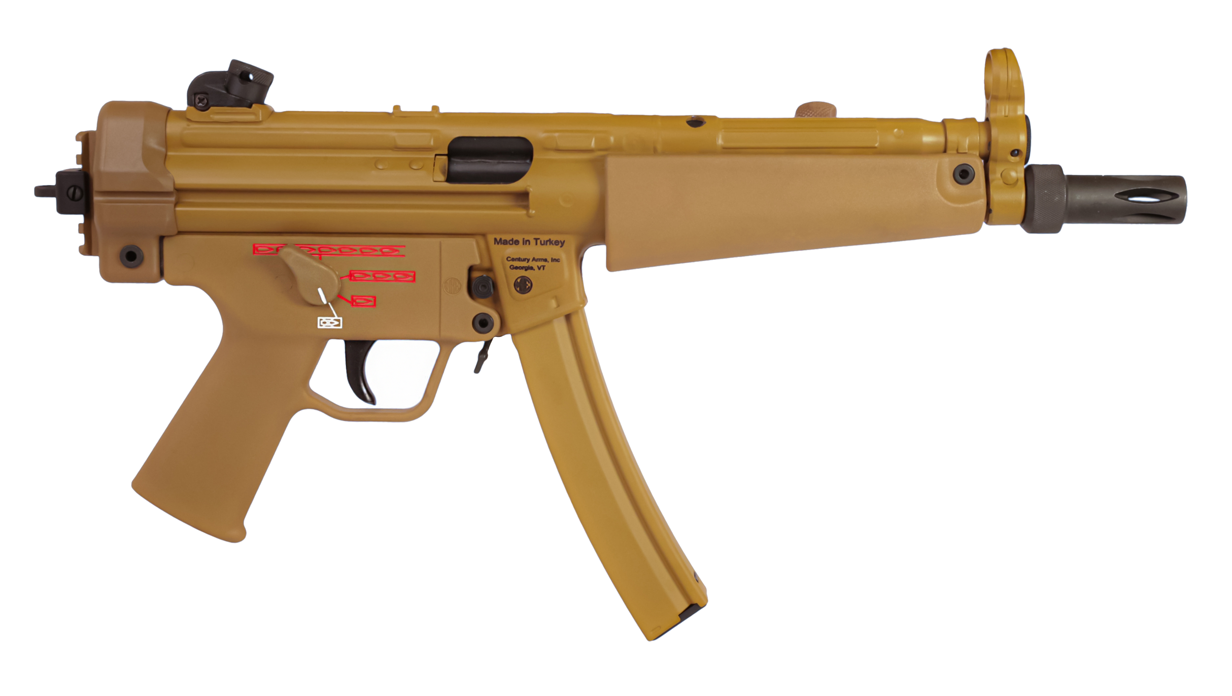 Century Arms MKE AP5 RAL8000 9mm 8.9" 30rd HG6034GB-N - Image 1