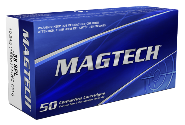 Magtech 38 SPL Ammo 158GR LSWC 50rd 38J