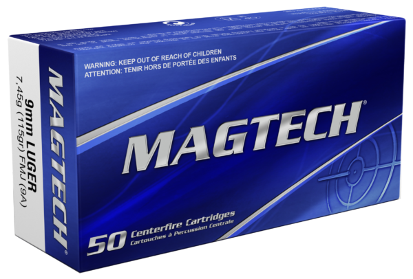 Magtech 9mm Ammo 115gr FMJ 500ct 9A