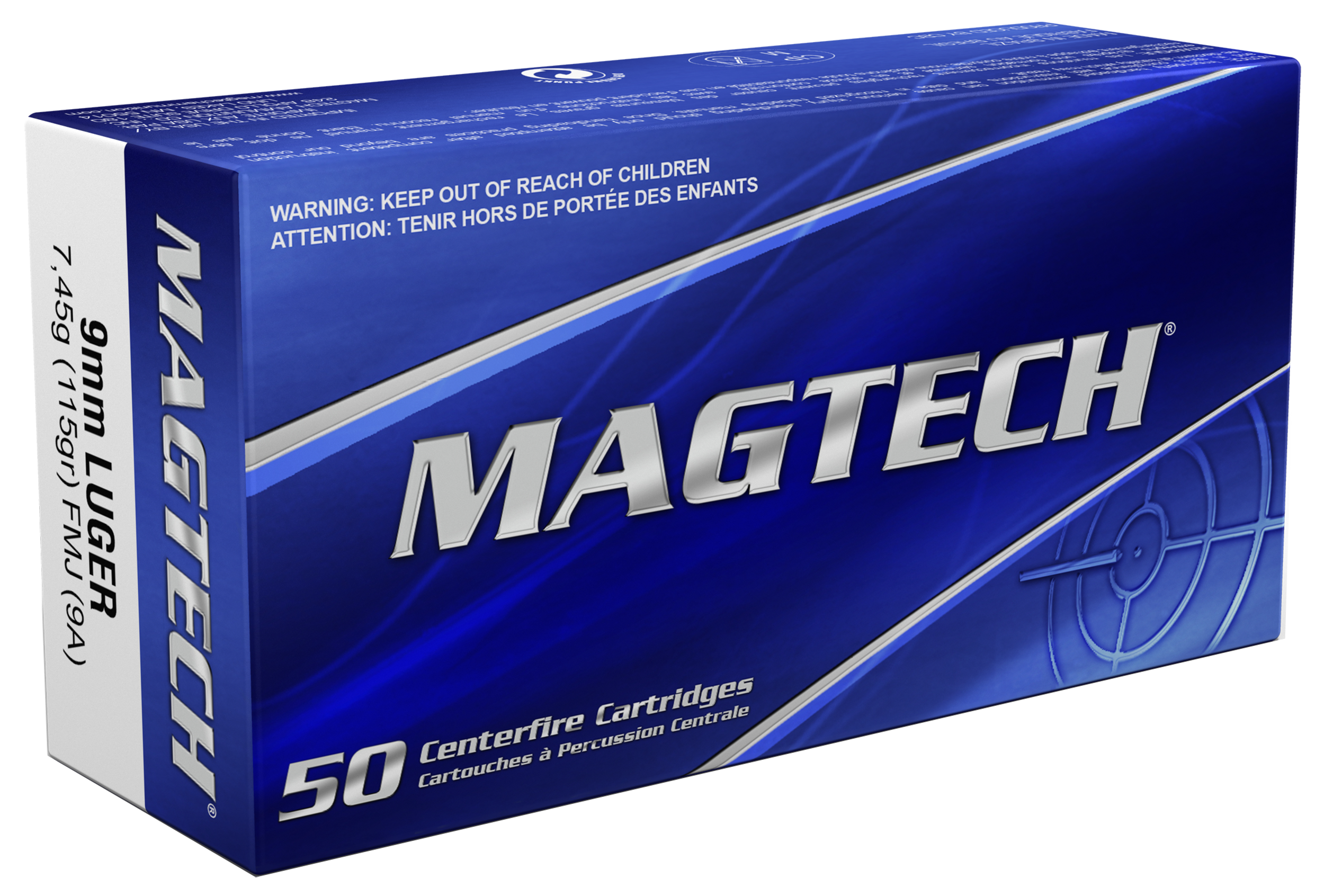 Magtech 9mm Ammo 115gr FMJ 500ct 9A - Image 1