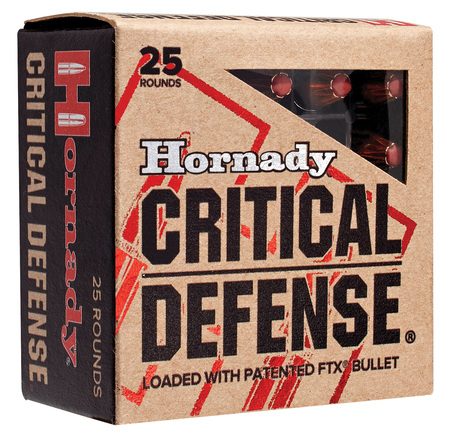 Hornady Critical Defense 38 SPL +P Ammo 110gr FTX 25ct 90311 - Image 1