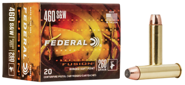Federal Fusion 460 S&W Ammo 260gr SP 20rd F460FS1
