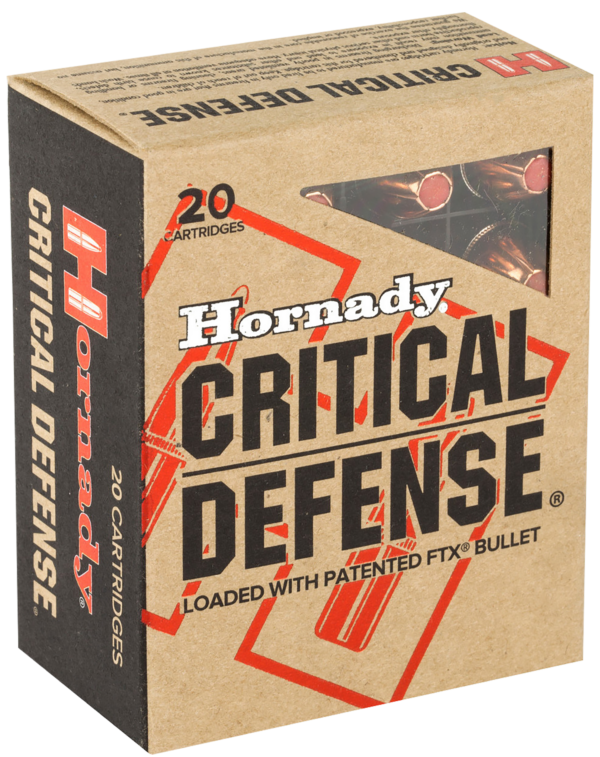 Hornady Critical Defense 45 ACP Ammo 185gr FTX 20ct 90900