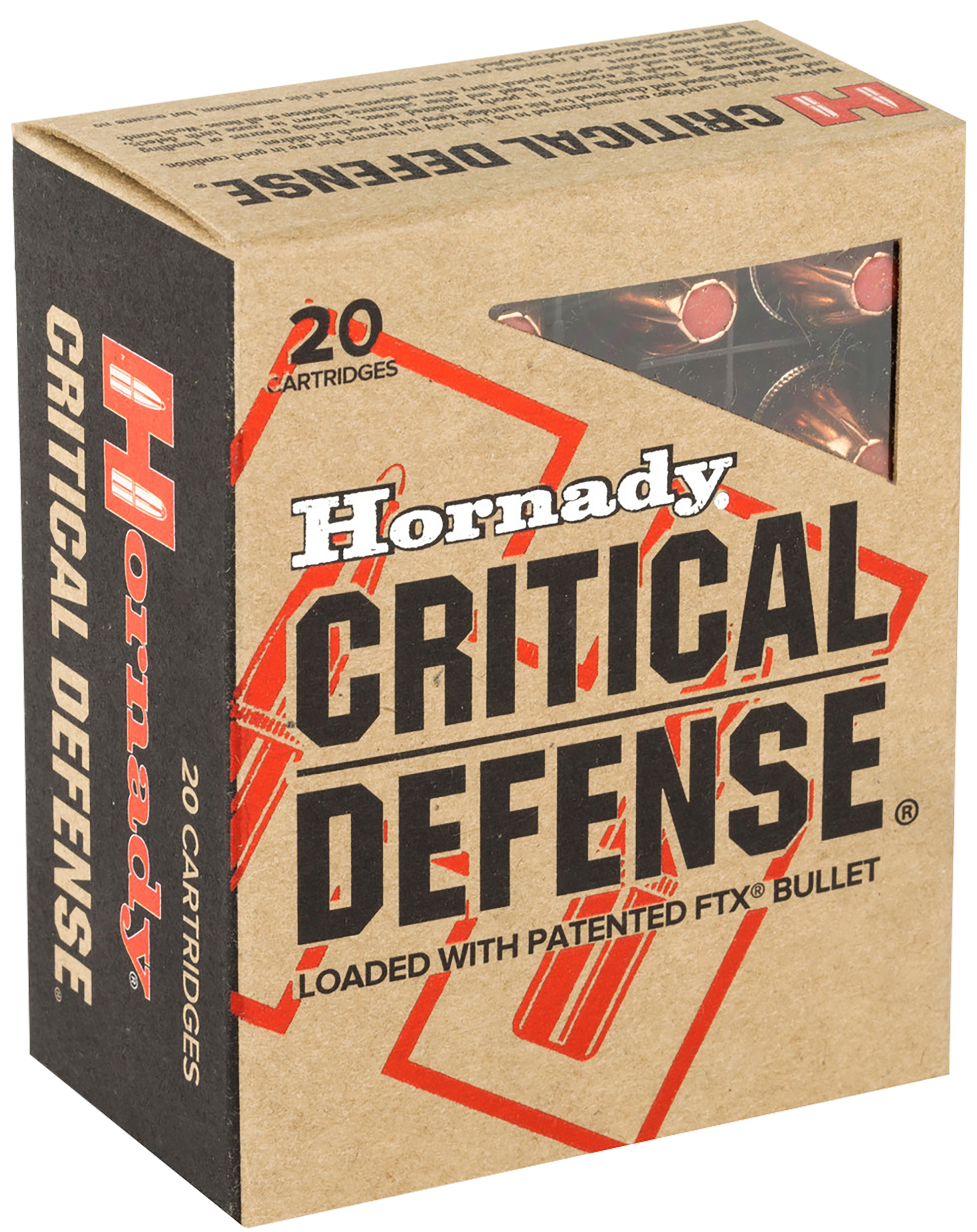 Hornady Critical Defense 45 ACP Ammo 185gr FTX 20ct 90900 - Image 1