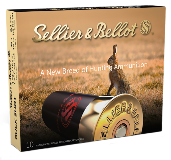 S&B 2-3/4" 12 Gauge 00 Buckshot 12 Pellet 10ct SB12BSE