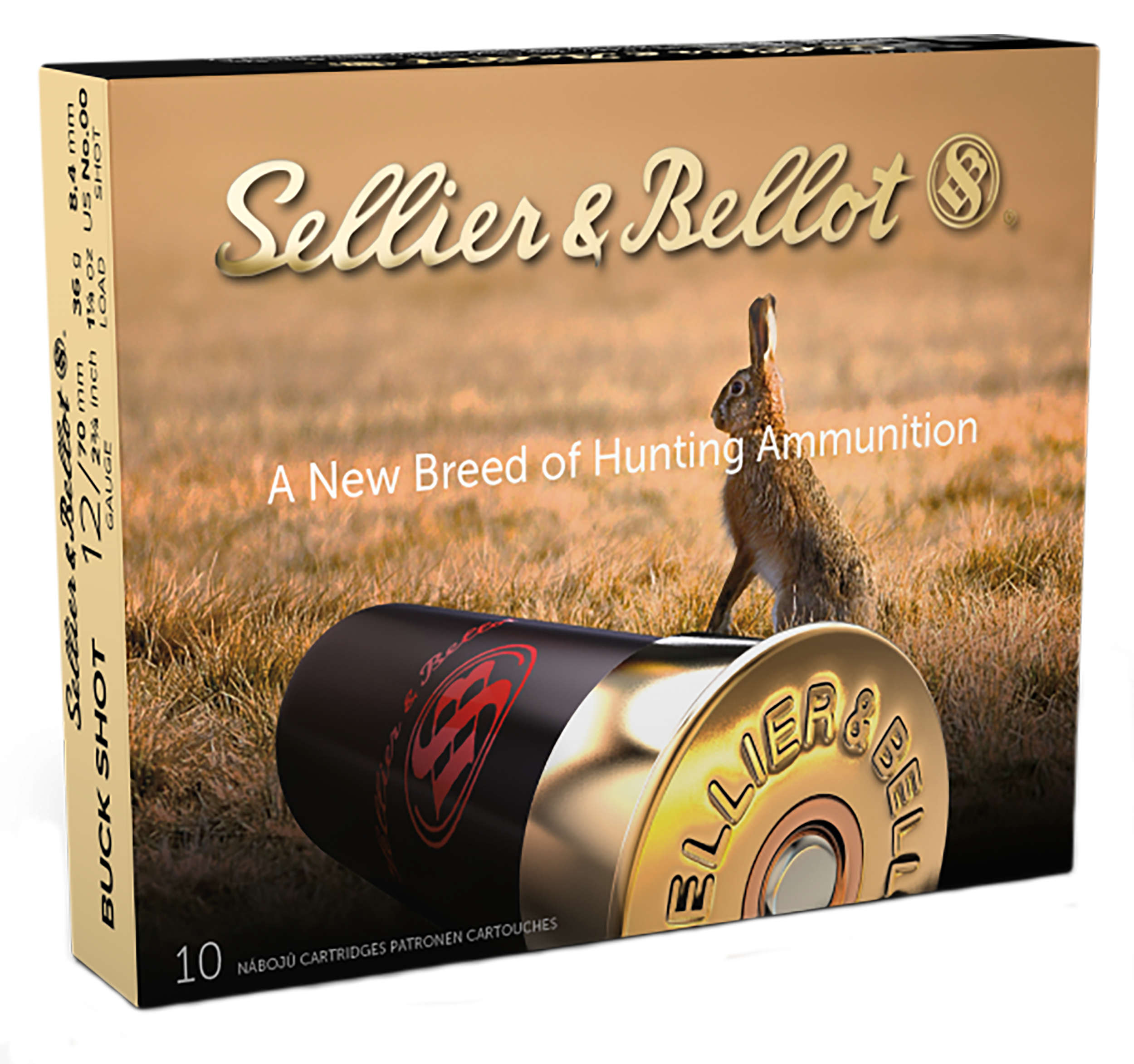S&B 2-3/4" 12 Gauge 00 Buckshot 12 Pellet 10ct SB12BSE - Image 1