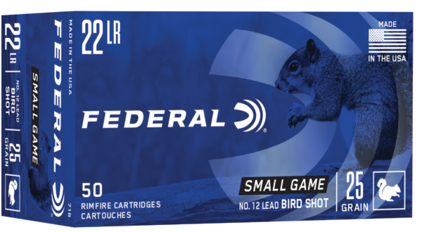Federal Small Game 22 LR Ammo #12 Lead Birdshot 50ct 716