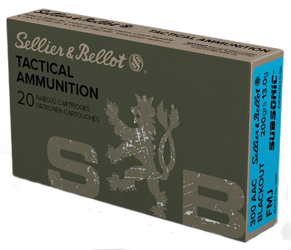 Sellier & Bellot 300 AAC Blackout 200gr 20rd SB300BLKSUBA