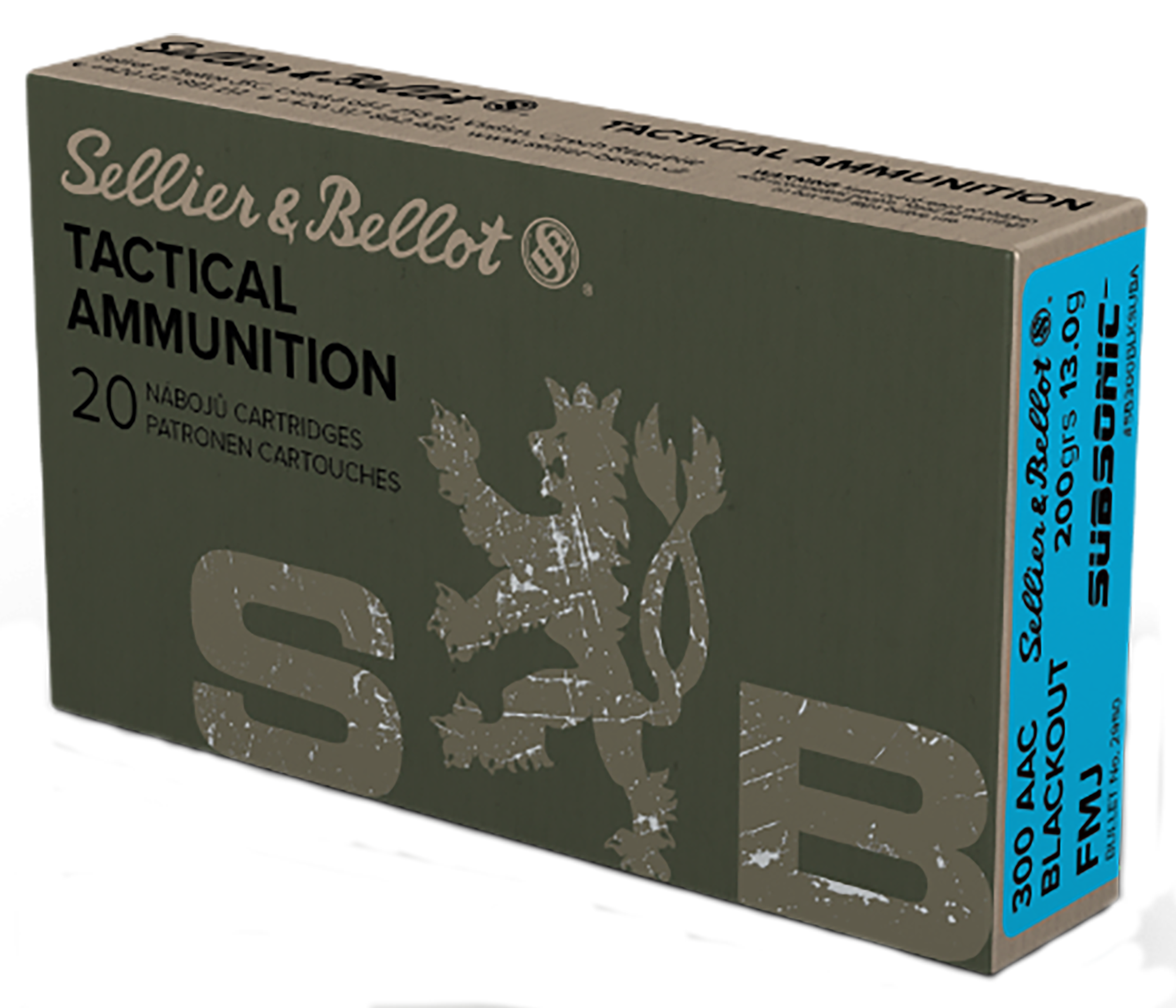 Sellier & Bellot 300 AAC Blackout 200gr 20rd SB300BLKSUBA - Image 1