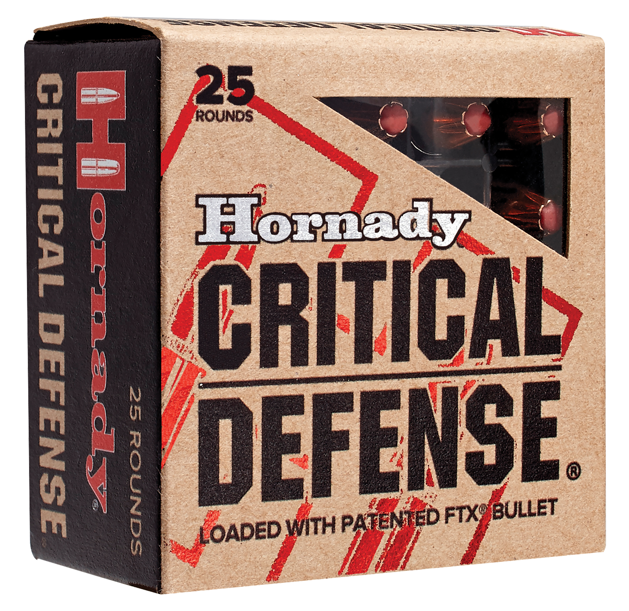Hornady Critical Defense Lite 38 SPL Ammo 90gr FTX 25ct 90300 - Image 1