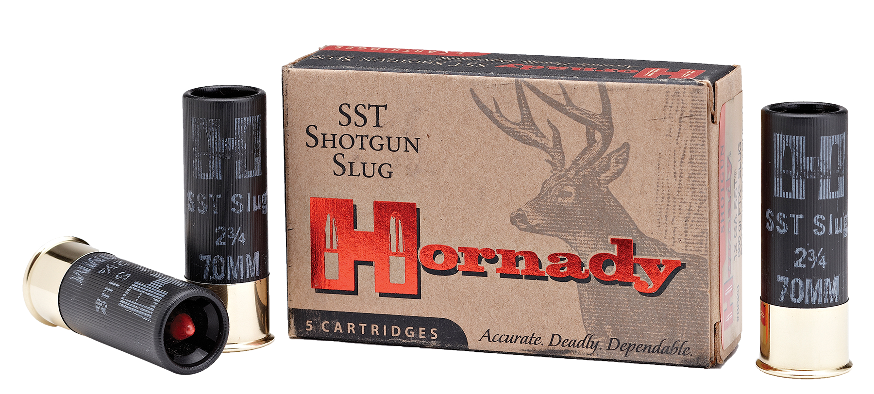 Hornady 12 GA Custom Lite 300gr FTX 2 3/4" Sabot Slug 86230 - Image 1