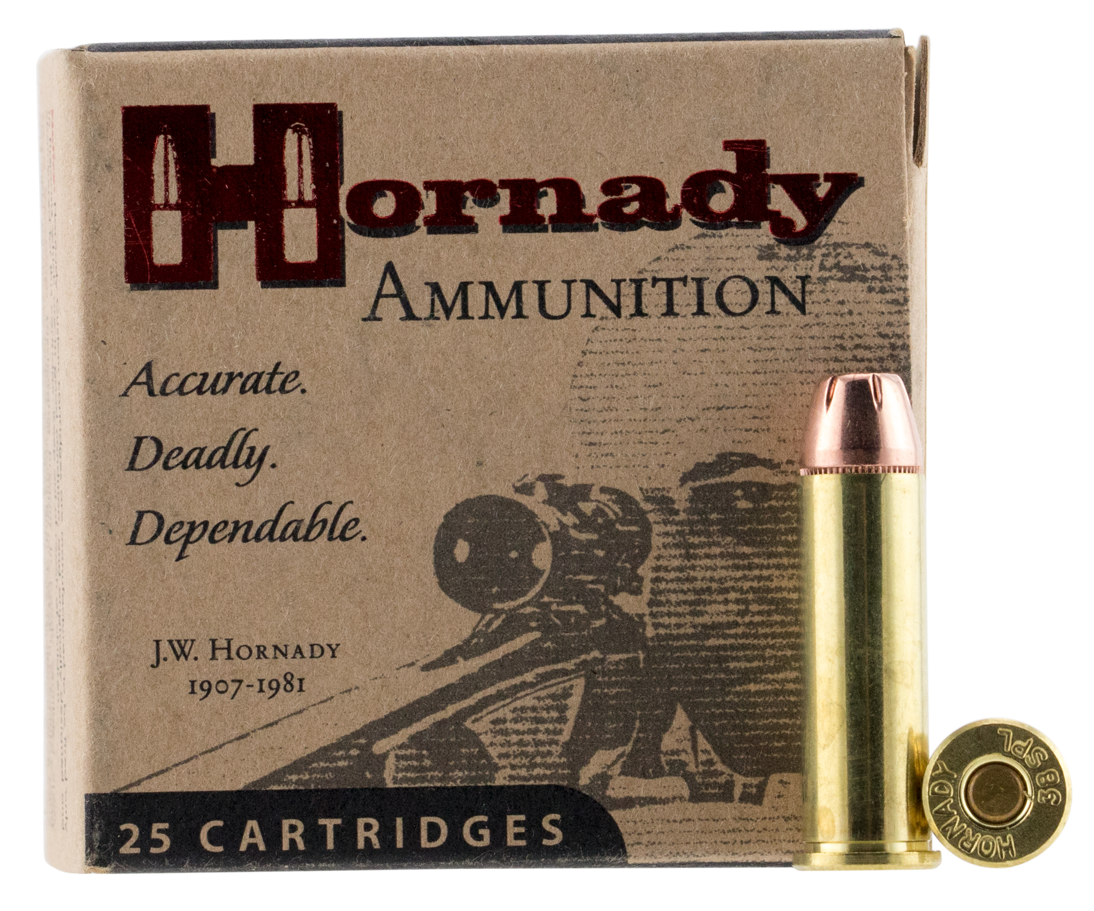 Hornady Custom 38 SPL Ammo 158gr XTP 25ct 90362 - Image 1