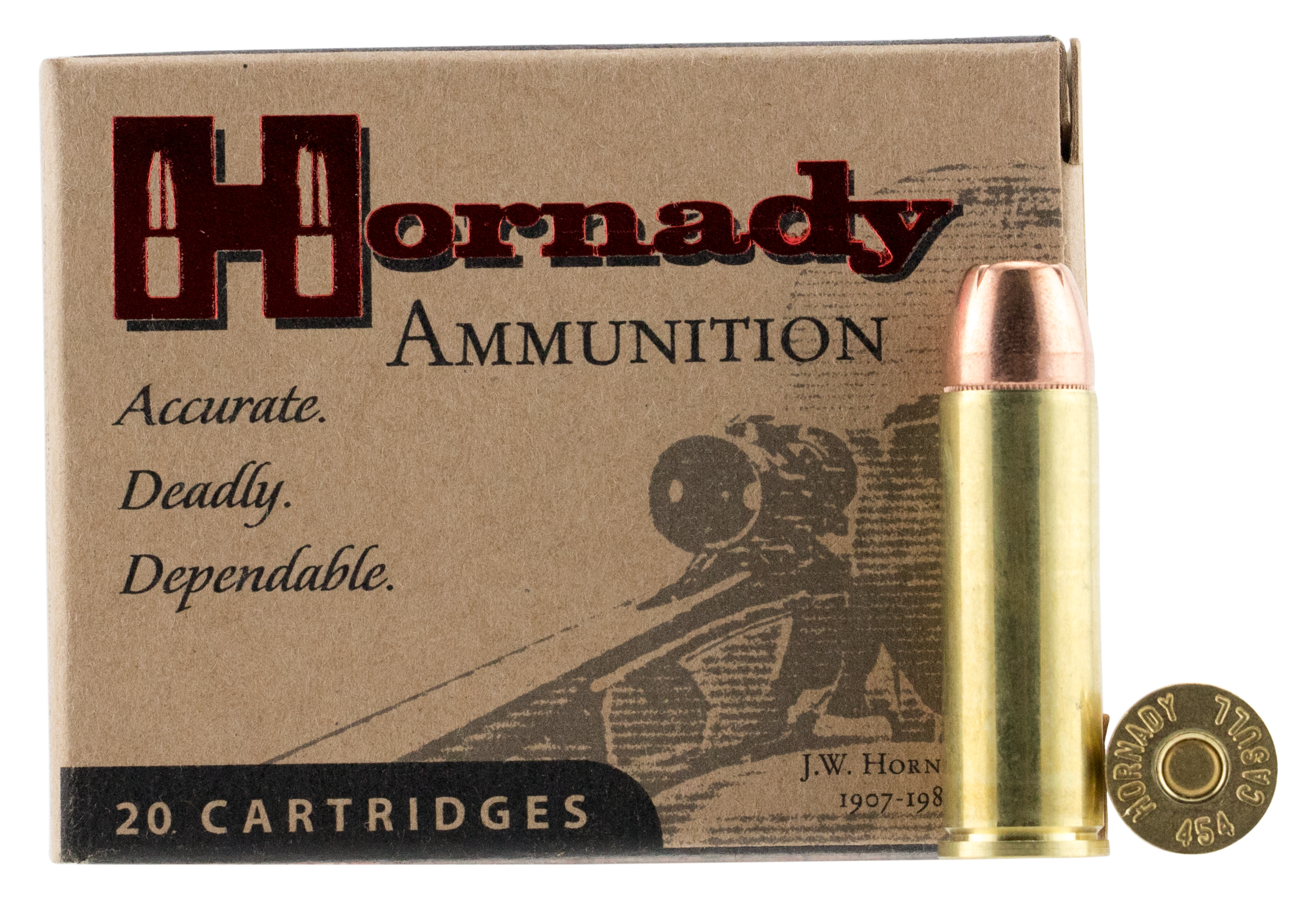 Hornady Custom 454 Casull Ammo 240gr XTP Mag 20ct 9148 - Image 1