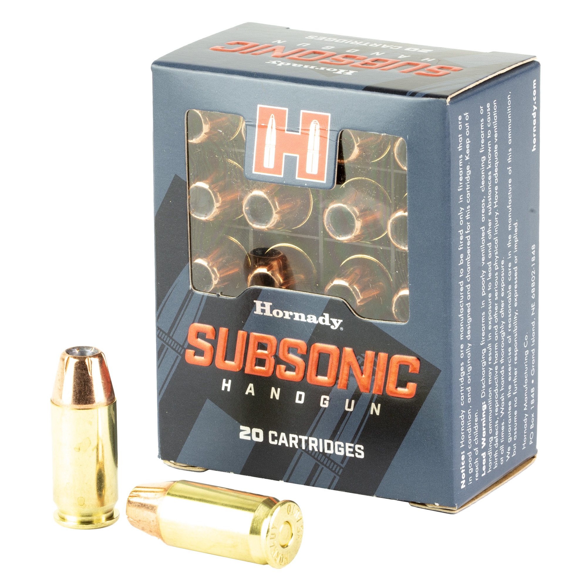 Hornady Subsonic 45 ACP Ammo 230gr XTP 20ct 90971 - Image 1