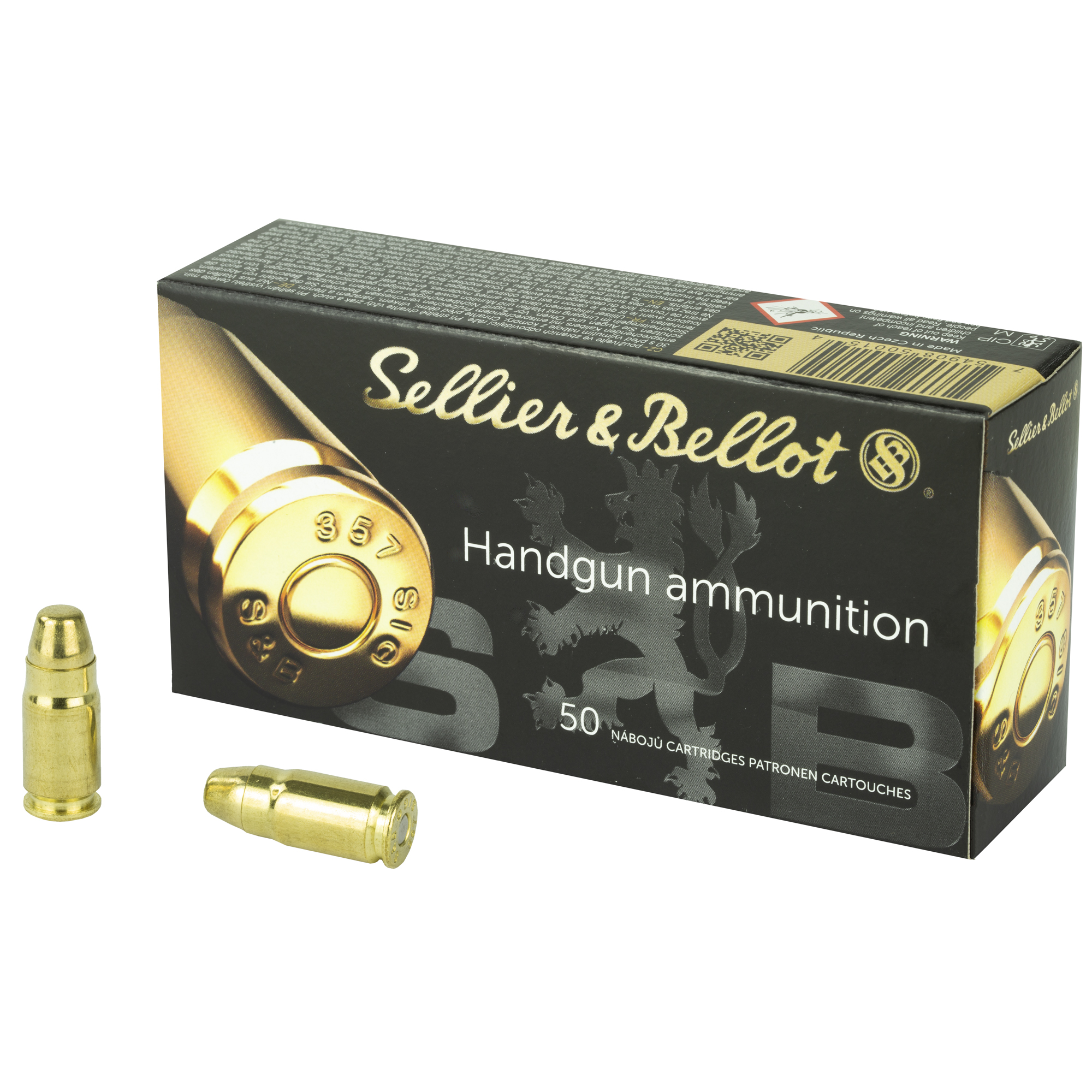 S&B 357 SIG Ammo 124gr JHP 50ct SB357SIGB - Image 1