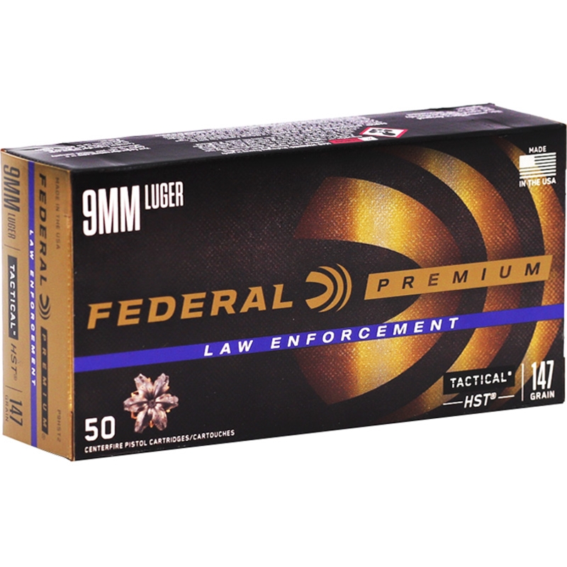 Federal Law Enforcement HST 9mm 147gr JHP 50ct P9HST2 - Image 1