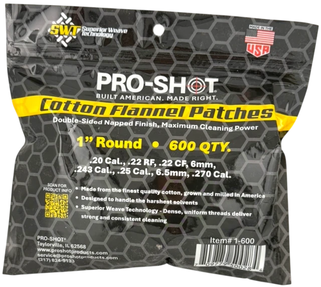 Pro-Shot 1" Round Patches - 22-270 Cal 600ct 1-600 - Image 2