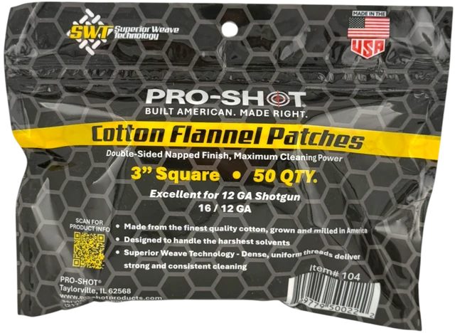Pro-Shot 3" Square Patches - 12/16 Gauge 50ct 104 - Image 2
