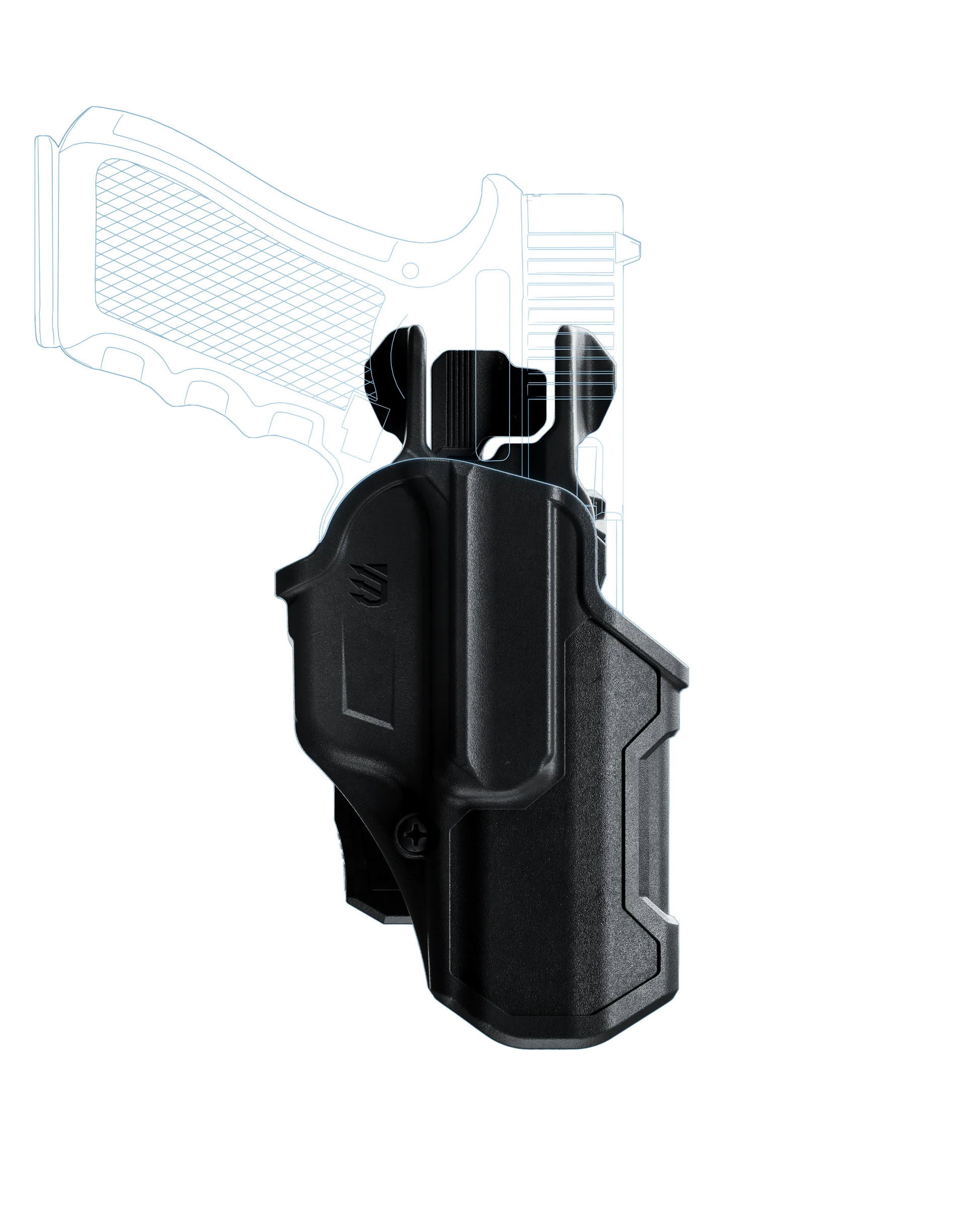 Blackhawk T-Series Level 2 Compact Holster 410703BKR - Image 2