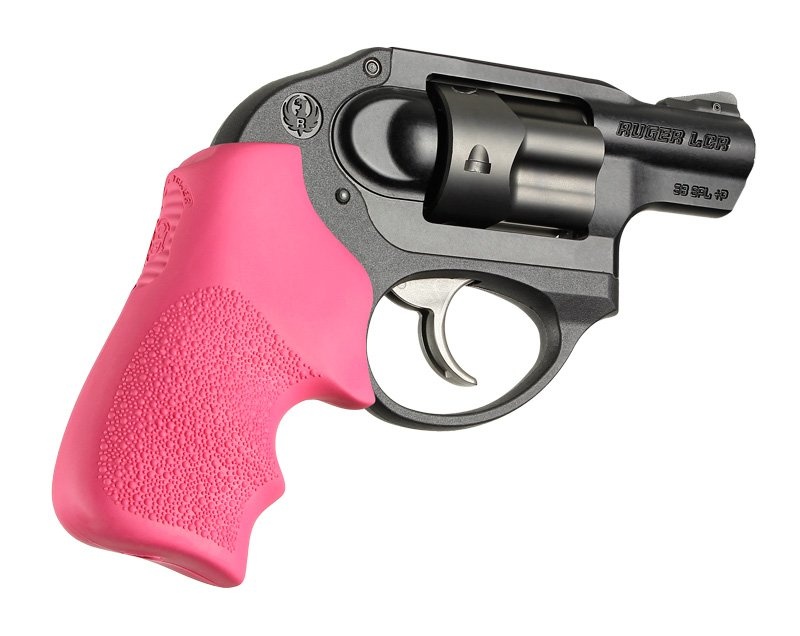 Hogue Overmolded Rubber Tamer Grip - Ruger LCR/LCRx Pink 78027 - Image 3