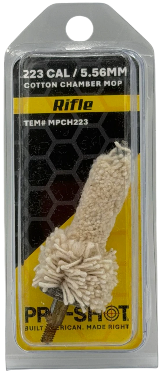 Pro-Shot 223/5.56 Military Style Chamber Cotton Mop MPCH223