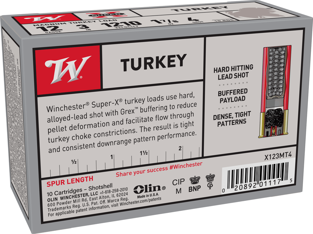 Winchester Super X 12 Gauge 4 Shot 3" X123MT4 - Image 2