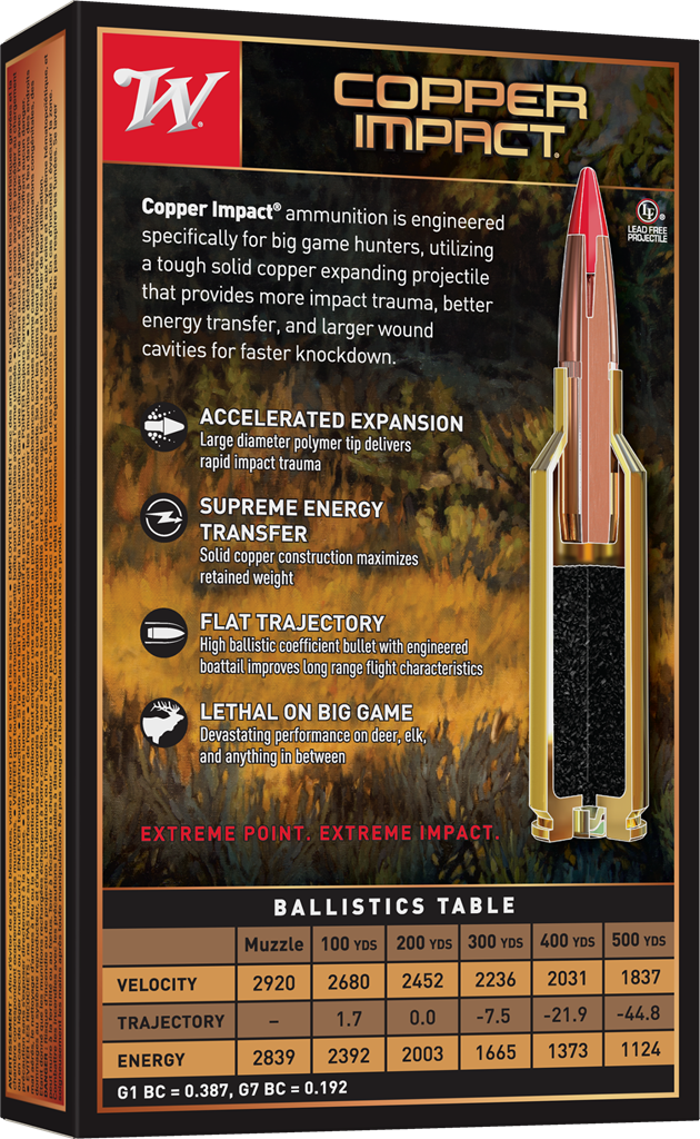 Winchester Copper Impact 30-06 150gr CEP X3006CLF - Image 2